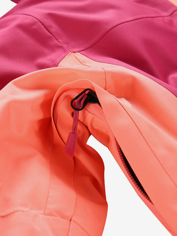 ALPINE PRO Oranžovo-ružová dievčenská lyžiarska bunda s membránou PTX ALPINE PRO Reamo