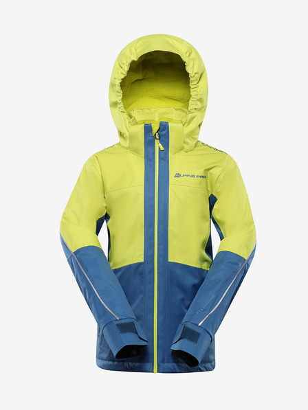 ALPINE PRO Modro-zelená detská lyžiarska bunda s membránou PTX ALPINE PRO Reamo