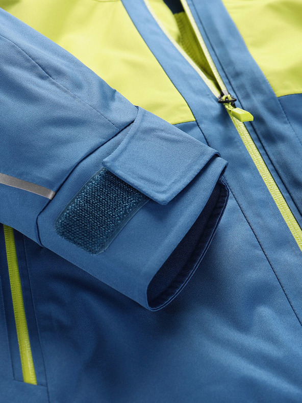 ALPINE PRO Modro-zelená detská lyžiarska bunda s membránou PTX ALPINE PRO Reamo