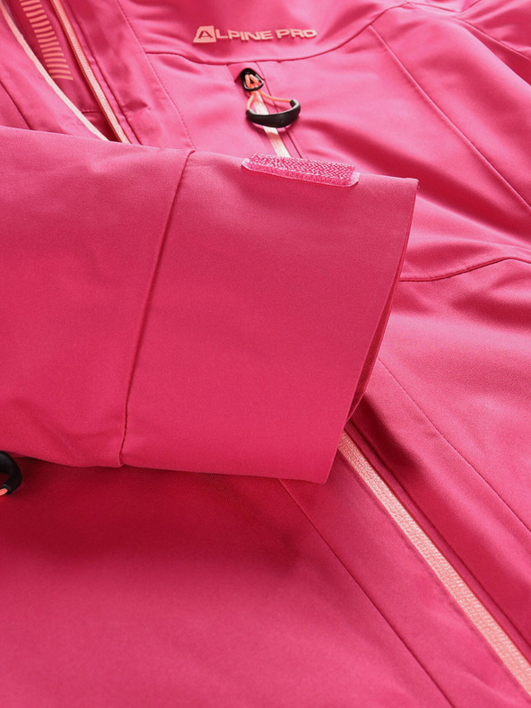 ALPINE PRO Tmavoružová dámska lyžiarska bunda s membránou PTX ALPINE PRO Reamo