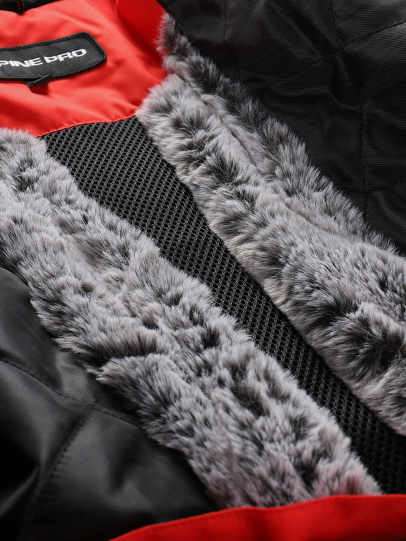 ALPINE PRO Červená dámska lyžiarska bunda s membránou PTX ALPINE PRO Olada