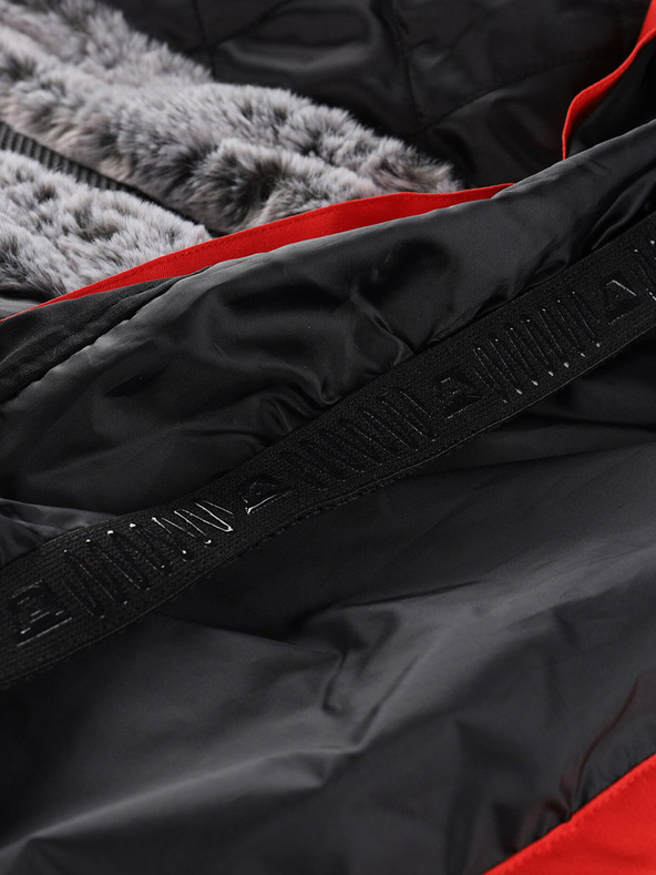 ALPINE PRO Červená dámska lyžiarska bunda s membránou PTX ALPINE PRO Olada