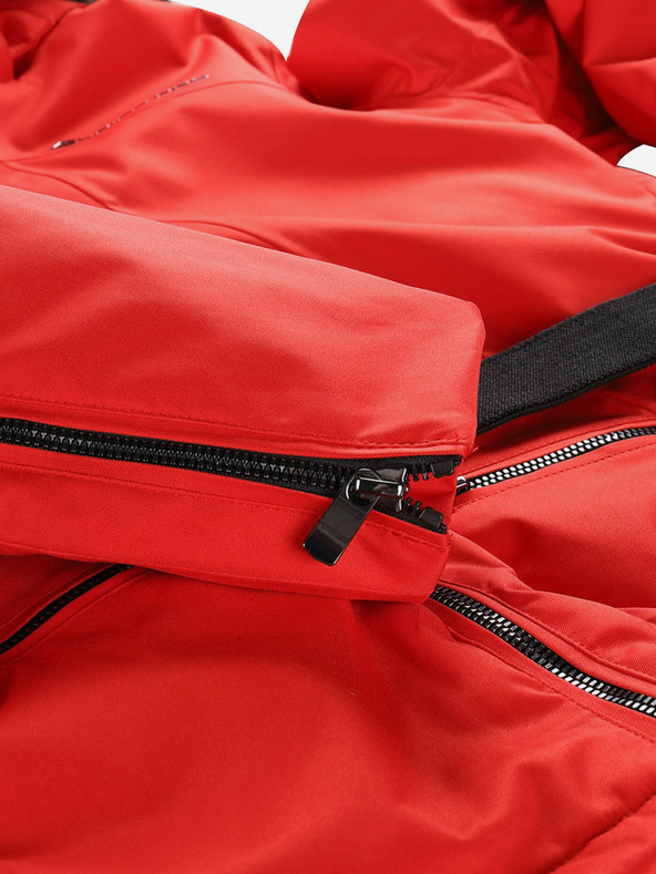 ALPINE PRO Červená dámska lyžiarska bunda s membránou PTX ALPINE PRO Olada