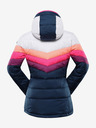 ALPINE PRO Modro-biela dámska páperová lyžiarska bunda s membránou PTX ALPINE PRO Feedra