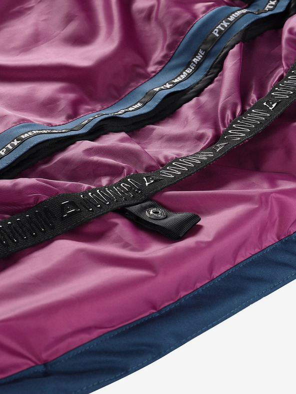 ALPINE PRO Modro-biela dámska páperová lyžiarska bunda s membránou PTX ALPINE PRO Feedra