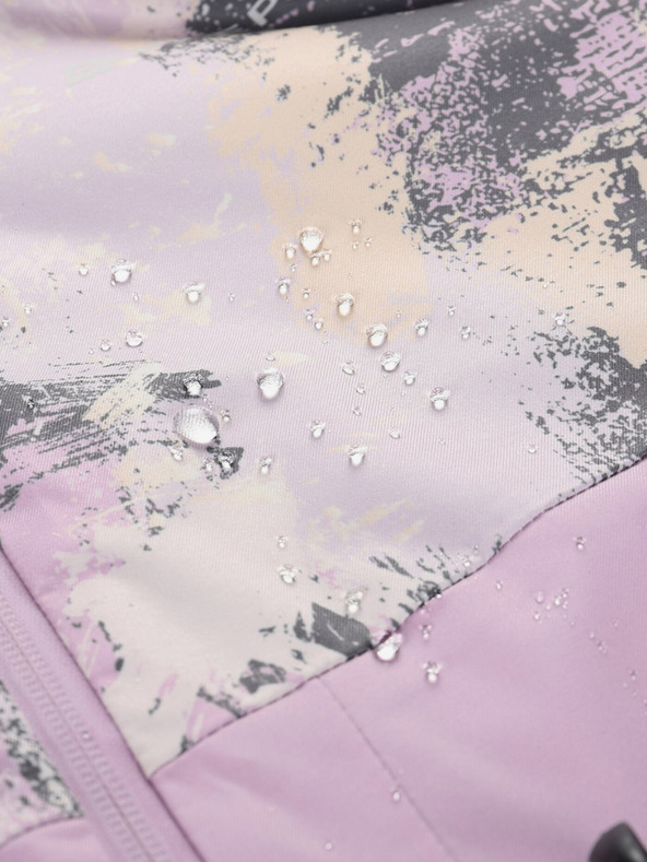 ALPINE PRO Sivo-fialová dámska lyžiarska bunda s membránou PTX ALPINE PRO Uzera