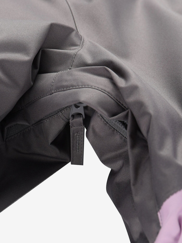 ALPINE PRO Sivo-fialová dámska lyžiarska bunda s membránou PTX ALPINE PRO Uzera