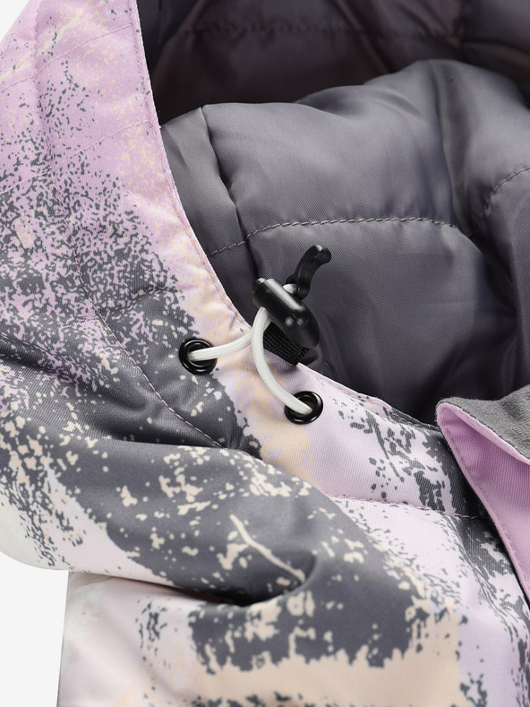 ALPINE PRO Sivo-fialová dámska lyžiarska bunda s membránou PTX ALPINE PRO Uzera