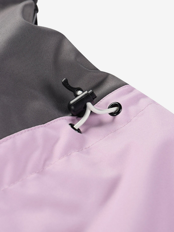 ALPINE PRO Sivo-fialová dámska lyžiarska bunda s membránou PTX ALPINE PRO Uzera