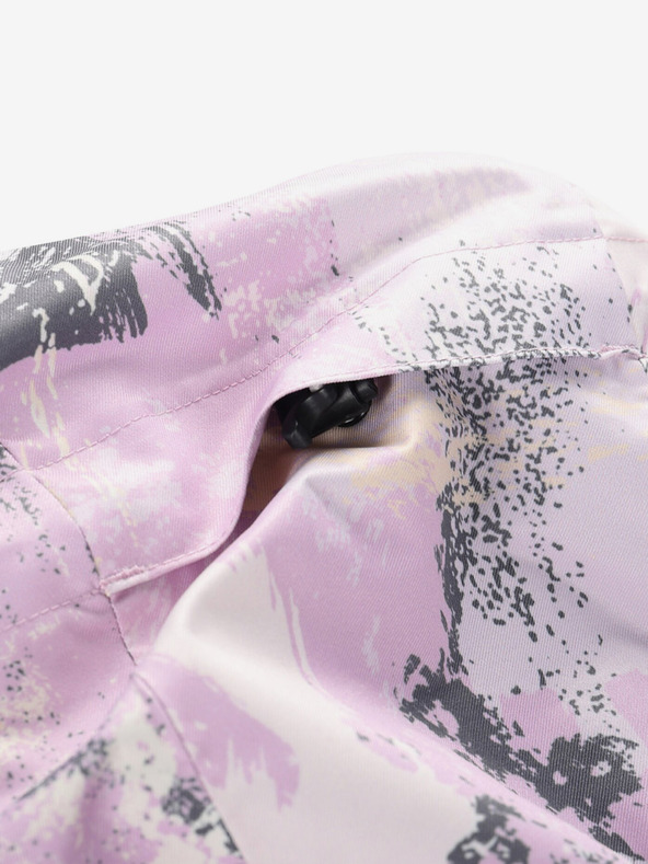 ALPINE PRO Sivo-fialová dámska lyžiarska bunda s membránou PTX ALPINE PRO Uzera