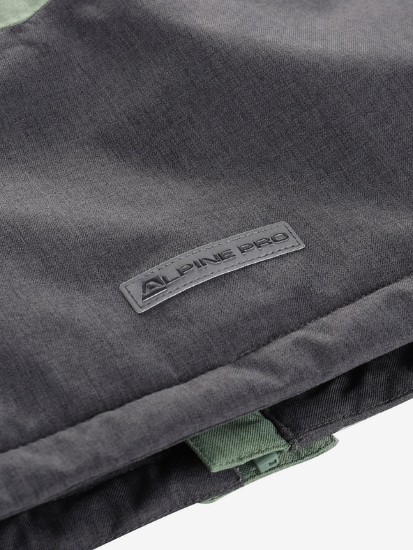 ALPINE PRO Zelená detská lyžiarska bunda s membránou PTX ALPINE PRO Zaribo