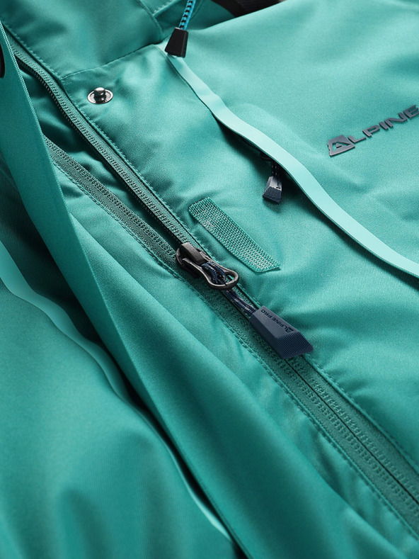 ALPINE PRO Zelená dámska lyžiarska bunda s membránou PTX ALPINE PRO Zaribo