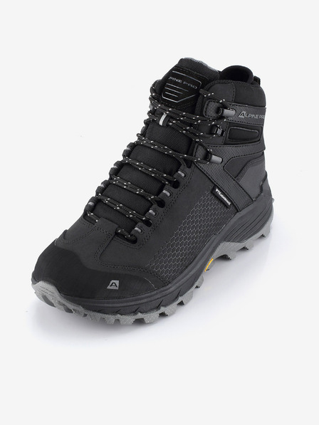 ALPINE PRO Čierne pánske outdoorové topánky s membránou PTX ALPINE PRO Kneiffe