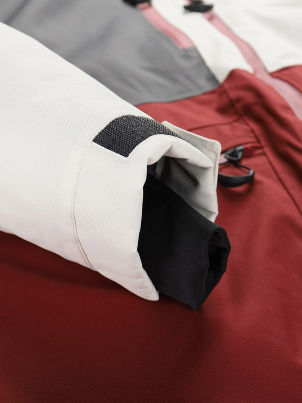 ALPINE PRO Vínová pánska lyžiarska bunda ALPINE PRO Uzer