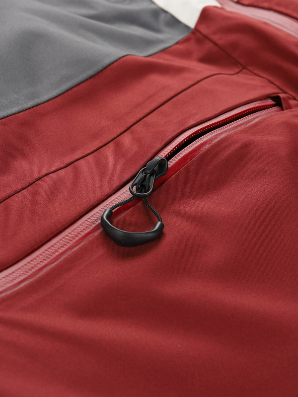 ALPINE PRO Vínová pánska lyžiarska bunda ALPINE PRO Uzer