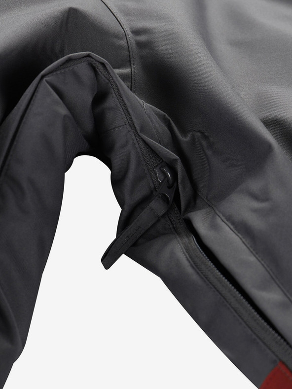 ALPINE PRO Vínová pánska lyžiarska bunda ALPINE PRO Uzer