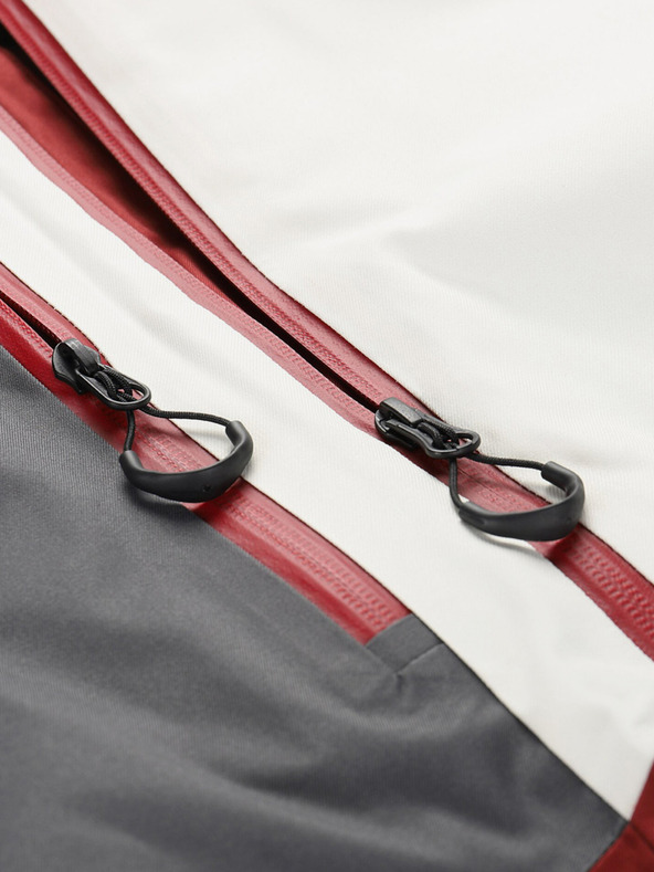 ALPINE PRO Vínová pánska lyžiarska bunda ALPINE PRO Uzer