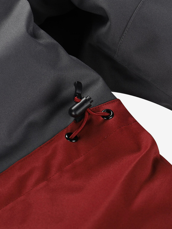 ALPINE PRO Vínová pánska lyžiarska bunda ALPINE PRO Uzer