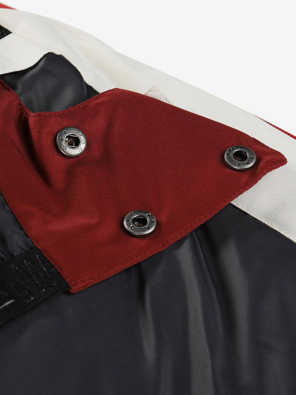 ALPINE PRO Vínová pánska lyžiarska bunda ALPINE PRO Uzer