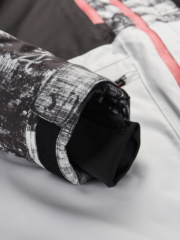 ALPINE PRO Šedá pánska lyžiarska bunda ALPINE PRO Uzer