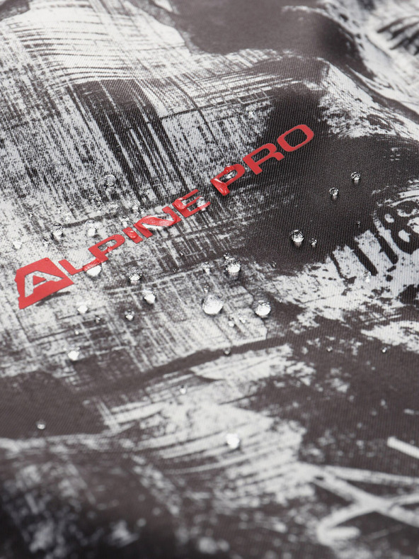 ALPINE PRO Šedá pánska lyžiarska bunda ALPINE PRO Uzer