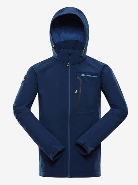 ALPINE PRO Tmavomodrá pánska softshellová bunda ALPINE PRO Hoor