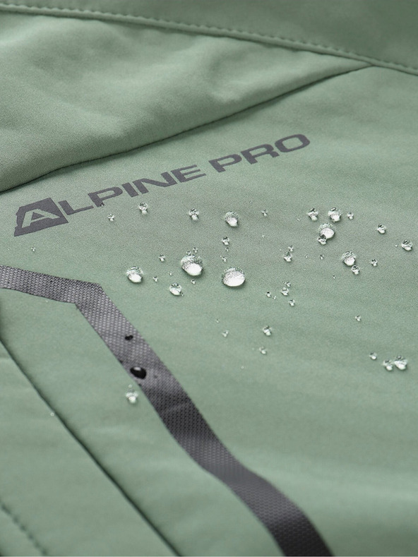 ALPINE PRO Zelená pánska softshellová bunda ALPINE PRO Hoor