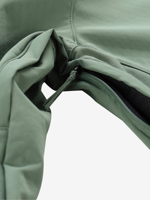 ALPINE PRO Zelená pánska softshellová bunda ALPINE PRO Hoor