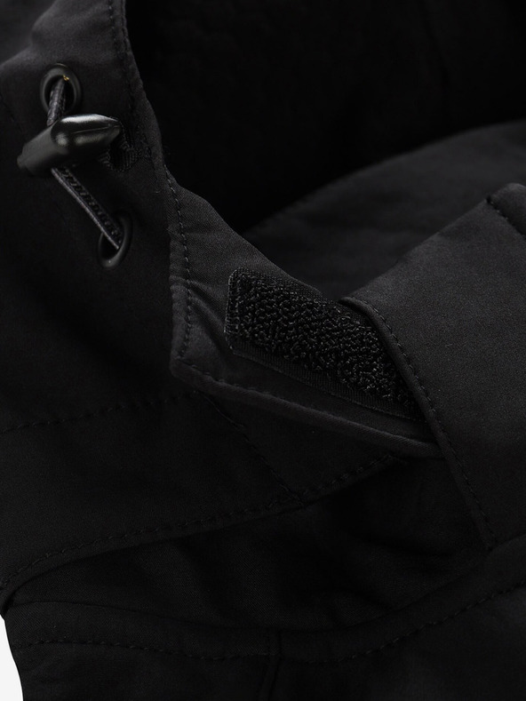 ALPINE PRO Čierna pánska softshellová bunda ALPINE PRO HOOR