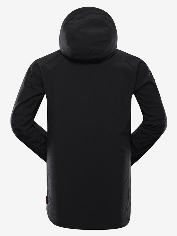 ALPINE PRO Čierna pánska softshellová bunda ALPINE PRO HOOR