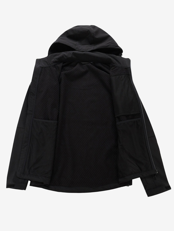 ALPINE PRO Čierna pánska softshellová bunda ALPINE PRO HOOR