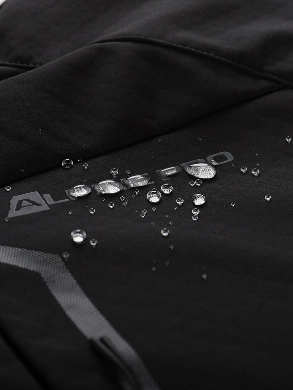 ALPINE PRO Čierna pánska softshellová bunda ALPINE PRO HOOR