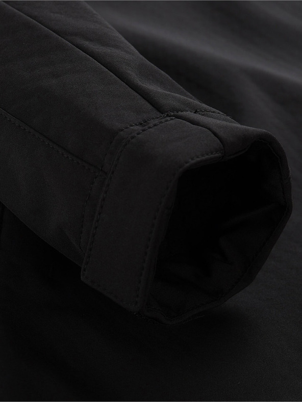 ALPINE PRO Čierna pánska softshellová bunda ALPINE PRO HOOR