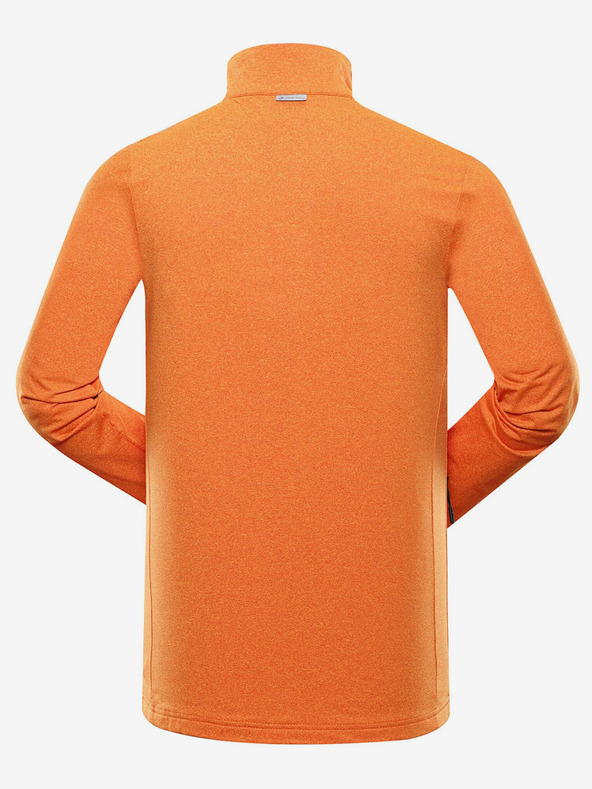 ALPINE PRO Oranžová pánska športová mikina ALPINE PRO Goll