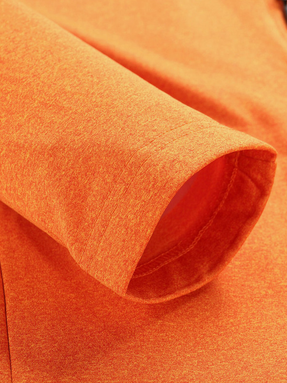 ALPINE PRO Oranžová pánska športová mikina ALPINE PRO Goll