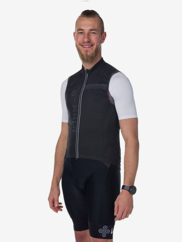 Kilpi Čierna pánska cyklistická vesta Kilpi FLOW-M