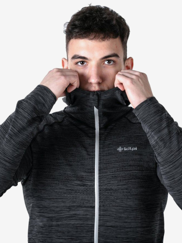 Kilpi Tmavosivá pánska rebrovaná mikina Kilpi HADSON-U