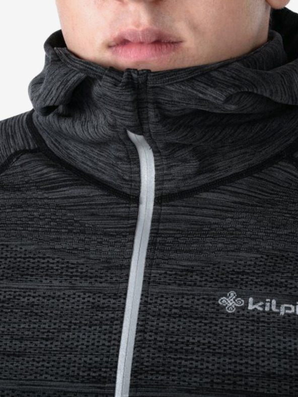 Kilpi Tmavosivá pánska rebrovaná mikina Kilpi HADSON-U