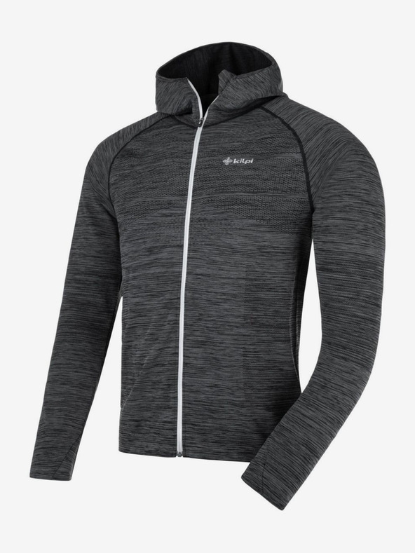 Kilpi Tmavosivá pánska rebrovaná mikina Kilpi HADSON-U