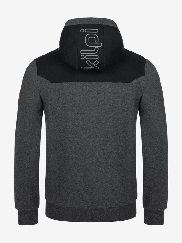 Kilpi Čierna pánska mikina s kapucňou Kilpi Era-M