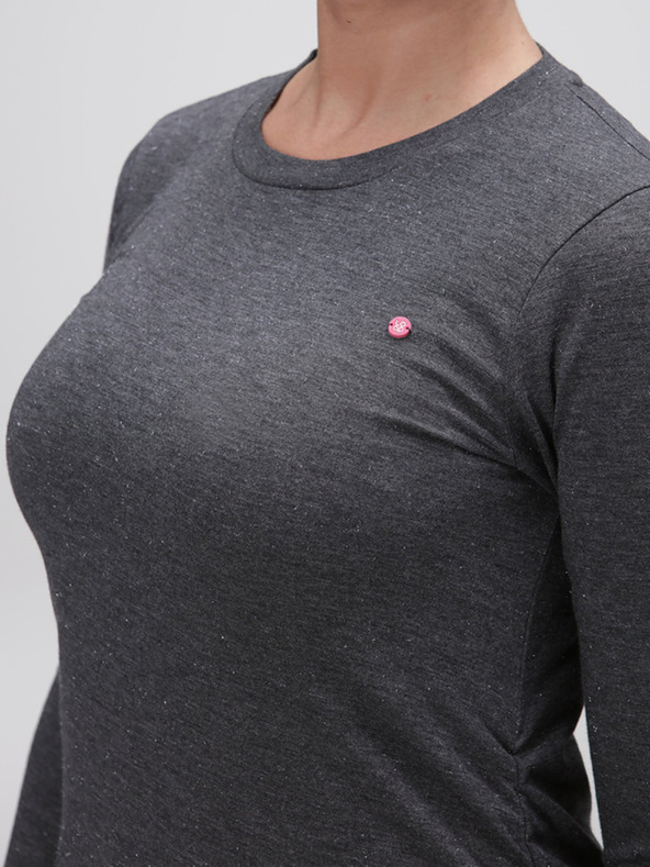 Loap Tmavosivá dámska košeľa LOAP Baxana