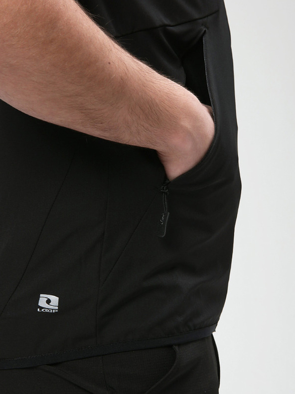 Loap Čierna pánska vesta LOAP Urylon