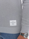 Ombre Clothing Svetlosivý pánsky sveter Ombre Clothing