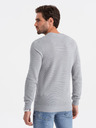 Ombre Clothing Svetlosivý pánsky sveter Ombre Clothing