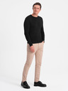 Ombre Clothing Čierny pánsky sveter Ombre Clothing