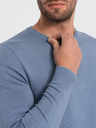 Ombre Clothing Svetlomodrý pánsky sveter Ombre Oblečenie