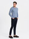 Ombre Clothing Svetlomodrý pánsky sveter Ombre Oblečenie