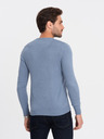 Ombre Clothing Svetlomodrý pánsky sveter Ombre Oblečenie