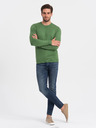 Ombre Clothing Zelený pánsky sveter Ombre Oblečenie