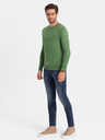 Ombre Clothing Zelený pánsky sveter Ombre Oblečenie